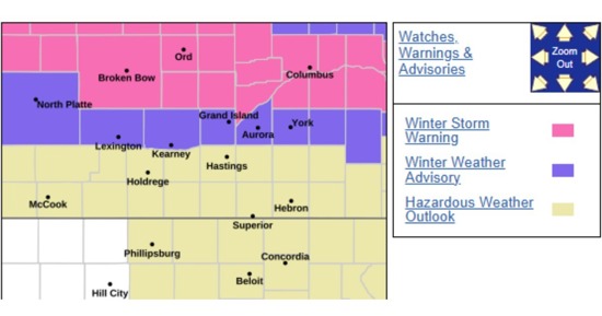 Winter Weather Threat Area Expanded